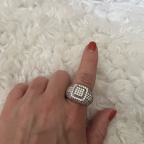 NEW GEOMETRIC SILVER COLOR RING - Picture 4 of 7